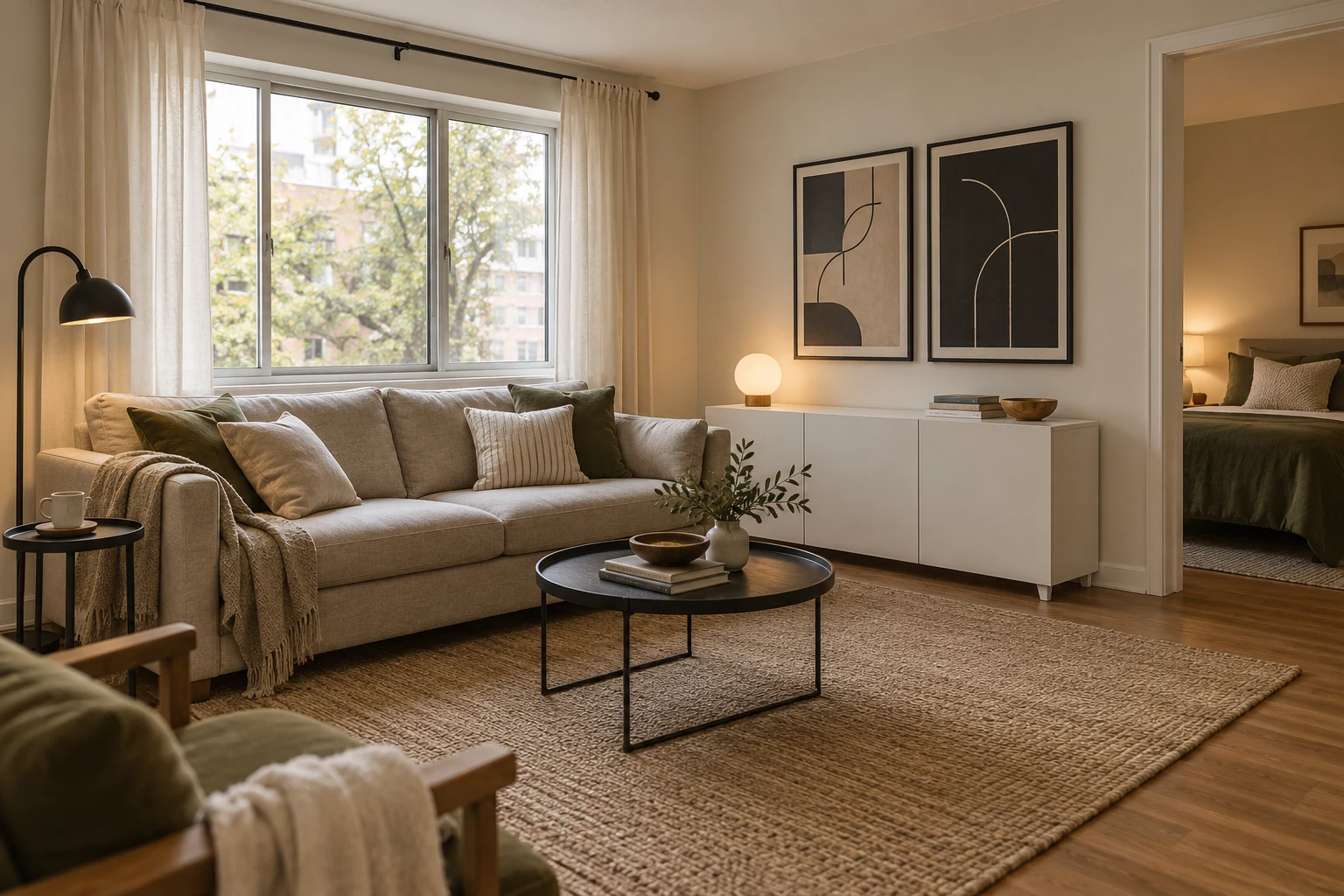 Illustrative artwork for Small Rent. Good Taste.